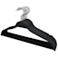 Non Slip Black 12-Piece Suit Hanger