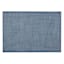 Set of 6 Rainer Blue Woven Vinyl Placemats, 18x13