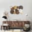Multicolor Centerpiece Circle Metal Wall Art, 47x31