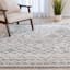 (B684) Found & Fable Grey House Tribal Woven Area Rug, 5x7