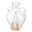 Honeybloom Clear Glass Vase with Tassels, 12.5"