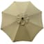 Tan Crank & Tilt Round Patio Umbrella, 7.5'