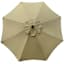 Tan Outdoor Crank & Tilt Steel Umbrella, 7.5'