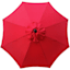Red Outdoor Crank & Tilt Steel Umbrella, 7.5'