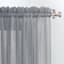 Charcoal Crushed Sheer Voile Rod Pocket Curtain Panel, 84"