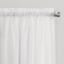 Erica Eggshell Crushed Rod Pocket Sheer Voile Curtain Panel, 84"