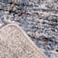 (A410) Hachure Blue Woven Accent Rug, 3x5