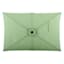 Aloe Green Rectangle Aluminum LED Outdoor Patio Umbrella, 6.5x10