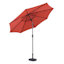 Red Crank & Tilt Round Patio Umbrella, 9'