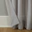 Lyra Grey Sheer Rod Pocket Curtain Panel, 84"