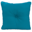Turquoise Canvas Outdoor Tufted Back Cushion
