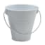 2-Pack White Citronella Painted Bucket Candles, Small
