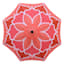 Coral Lotus Round Crank & Tilt Steel Patio Umbrella, 7.5'