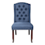 Aahmad Blue Tufted Wing Dining Chair