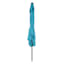 Rectangular Turquoise Outdoor LED Aluminum Umbrella, 6.5x10