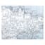 Blue World Map Canvas Wall Art, 30x40