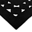 (D517) Found & Fable Black Braided Area Rug, 5x7