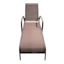 Stackable Brown Sling Patio Chaise Lounge Chair