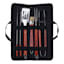 Ignite 7-Piece Red Stainless Steel BBQ Tool Set & Case