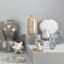 Found & Fable Silver LED Punched Metal Lantern, 9"