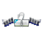 4-Piece Blue Gel-Grip Pant Hanger