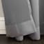 Talita Grey Room Darkening Grommet Curtain Panel, 84"