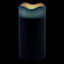 Honeybloom Dark Blue Wax LED Pillar Candle with 6 Hour Timer, 3x6