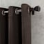 Found & Fable Huntington Chocolate Room Darkening Grommet Curtain Panel, 84"