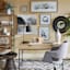 Honeybloom Burnaby 2-Drawer Wood & Metal Desk