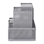 3-Section Silver Metal Mesh Organizer