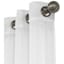 Whittier White Metallic Sheer Grommet Curtain Panel, 84"