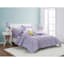 3-Piece Purple Pintuck Comforter Set, Full/Queen