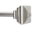 Jayden 3/4" Brushed Nickel Decorative Fast Fit Curtain Rod, 42-120"