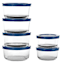 20-Piece Round Glass Food Storage Set with Lids
