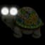 Mosaic Turtle Solar Light Outdoor Garden Statue, 10.5x7