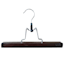 3-Piece Wood Pant Hangers with Clamp, Espresso