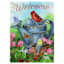 Welcome Birds & Butterflies Watering Can Garden Flag, 18"