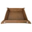 Honeybloom Faux Leather Square Tray, 8"