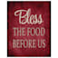 3-Piece 11X14 Bless Food Family Love Canvas Wall Art