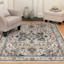(D428) Ridley Floral Blue Woven Area Rug, 8x10