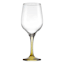 Set of 4 Tri-Color Stemmed Wine Glasses, 15.5oz