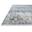 (A377) Venice Distressed Look Blue Accent Rug, 3x5