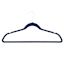 50-Pack Velvet Suit Hangers, Navy Blue