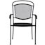 Black Steel Wrought Iron Patio Chair