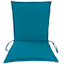 Turquoise Canvas Outdoor Chair Cushion with Flange