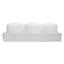 3-Pack White Unscented Overdip Pillar Candles, 3"