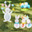 Hop Easter Bunnies Yard Stake, 26"