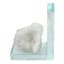 1-Piece White Geode Bookend, 5.5"