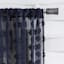 Found & Fable Peren Indigo Clipped Rod Pocket Sheer Curtain Panel, 84"