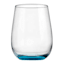 Set of 4 Tri-Color Stemless Wine Glasses, 15oz